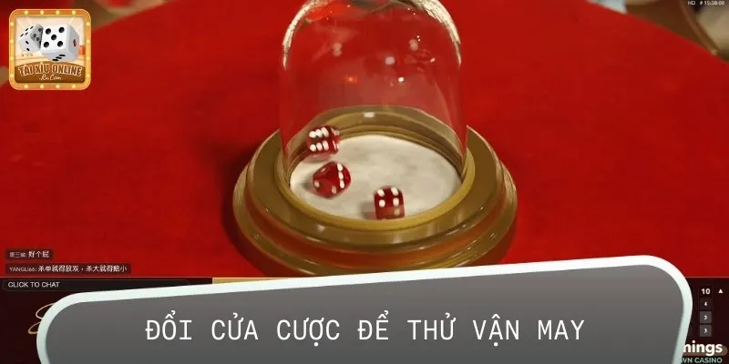 Nếu gặp dây đen và muốn gỡ vốn khi thua Tài Xỉu, hãy thử đổi cửa cược